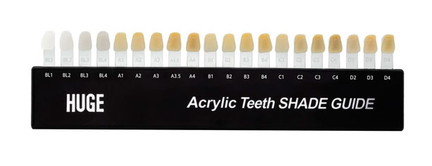 20 Shades of 16 A-D and 4 Bleaching Shades: BL1, BL2, BL3, BL4 20 Shades of 16 A-D and 4 Bleaching Shades: BL1, BL2, BL3, BL4